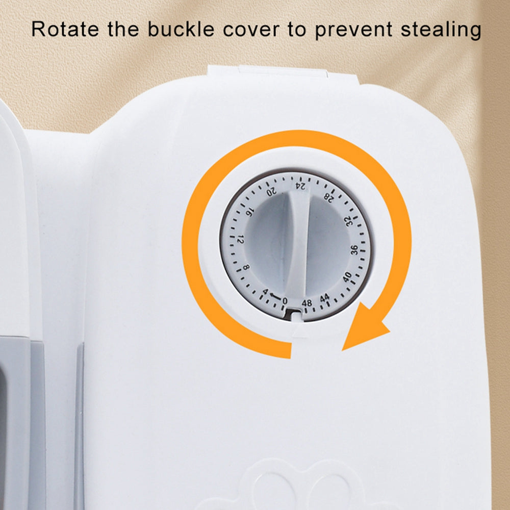 Automatic Smart Food Dispenser With Timer And Stainless Steel Bowl For Pets