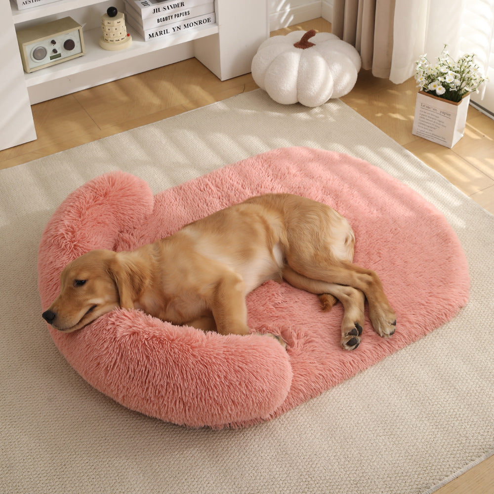 Plush Pet House Bed Warm Cushion Comfortable Sleeping Nest