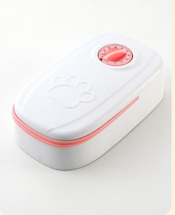 Automatic Smart Food Dispenser With Timer And Stainless Steel Bowl For Pets