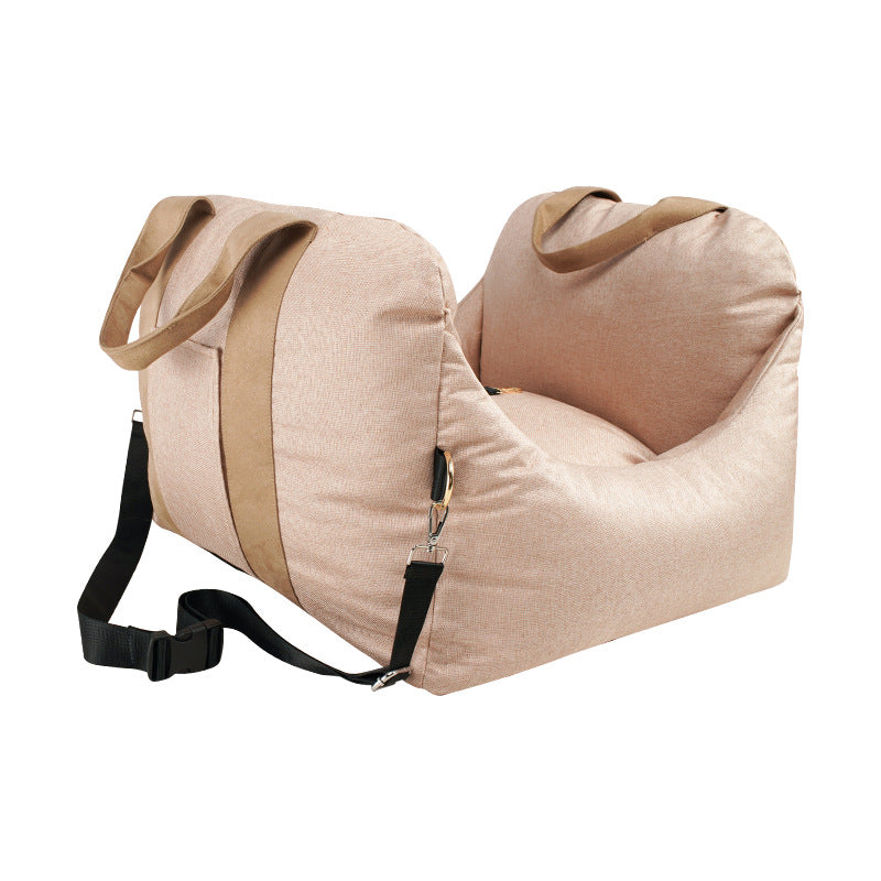 Detachable Washable Four Seasons Portable Pet Car Seat Carrier