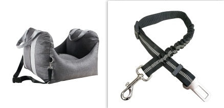 Waterproof Portable Pet Car Seat Carrier With Mesh And Safety Design