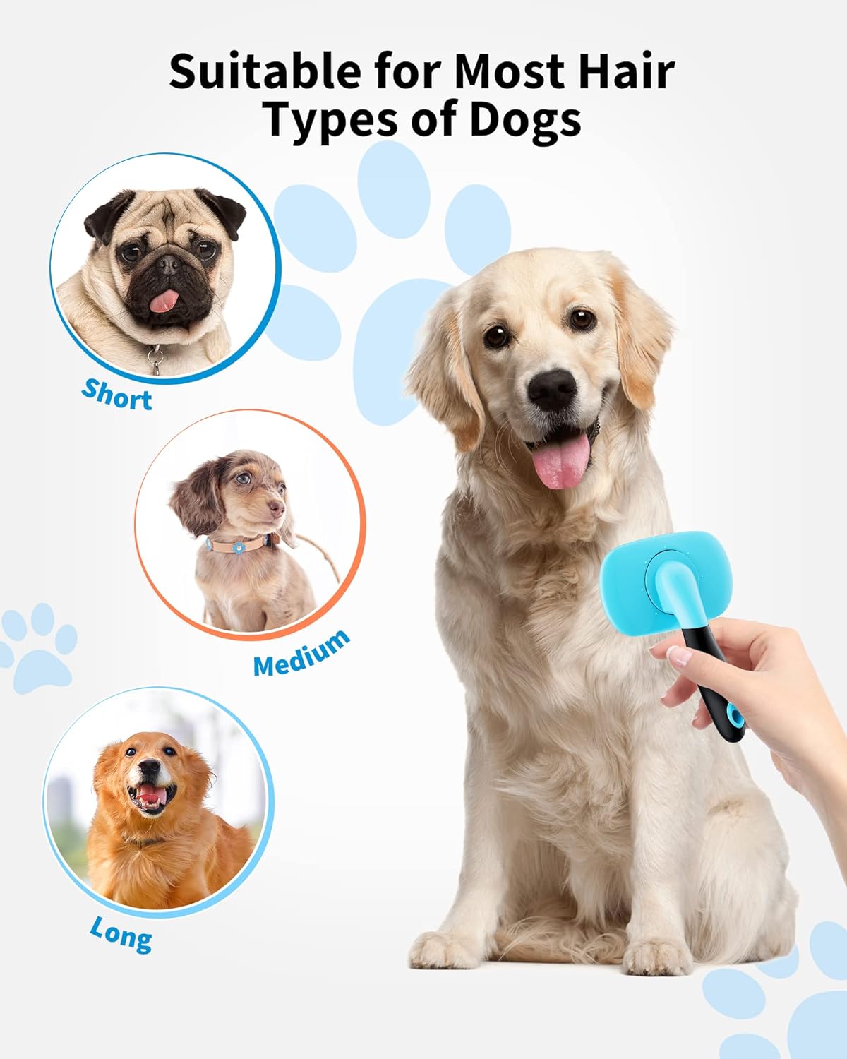 Pet Grooming Brush Shedding Hair Removal Grooming Tool