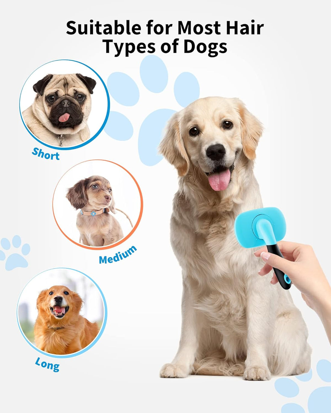Pet Grooming Brush Shedding Hair Removal Grooming Tool