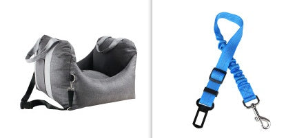 Waterproof Portable Pet Car Seat Carrier With Mesh And Safety Design