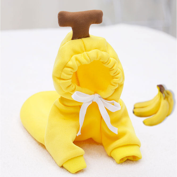 Hooded Apricot Elk Pet Sweater For Warmth
