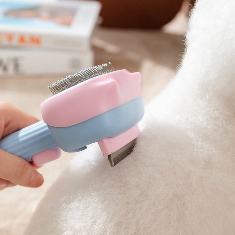 Pet Deshedding Brush Dematting Comb Reduces Shedding Grooming Tool