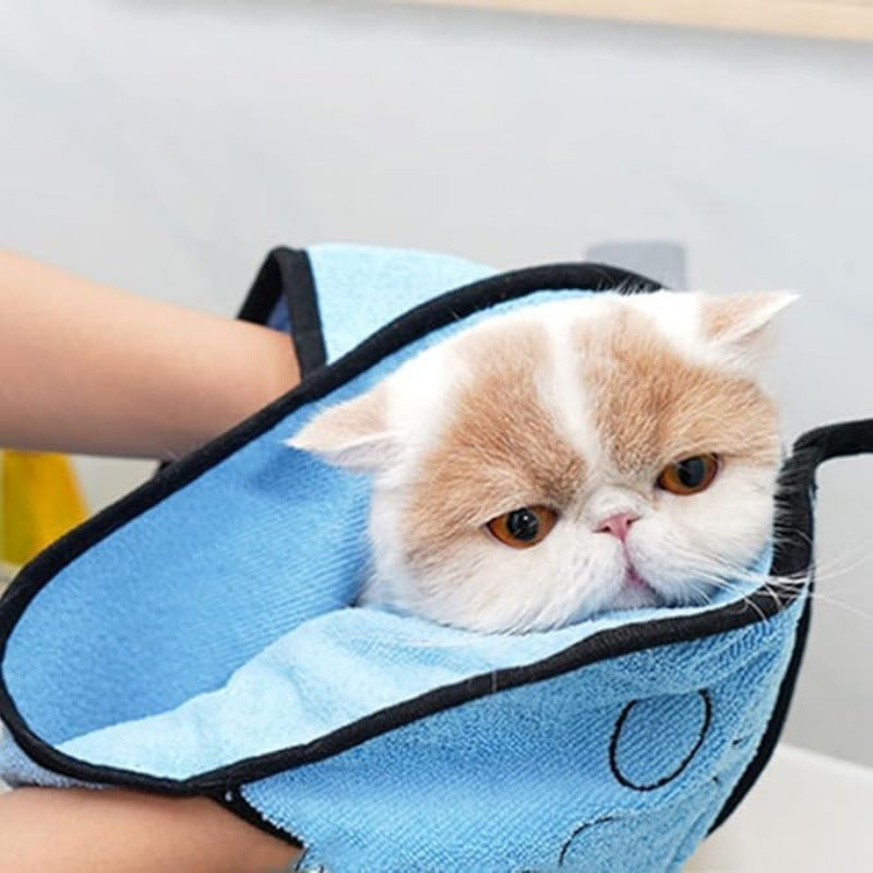 Quick Absorbing Pet Bath Towel Soft Cotton For Grooming