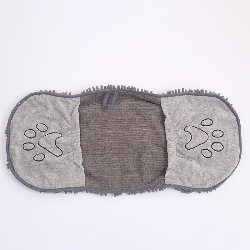 Chenille Pet Bath Towel Soft Absorbent Grooming Cloth