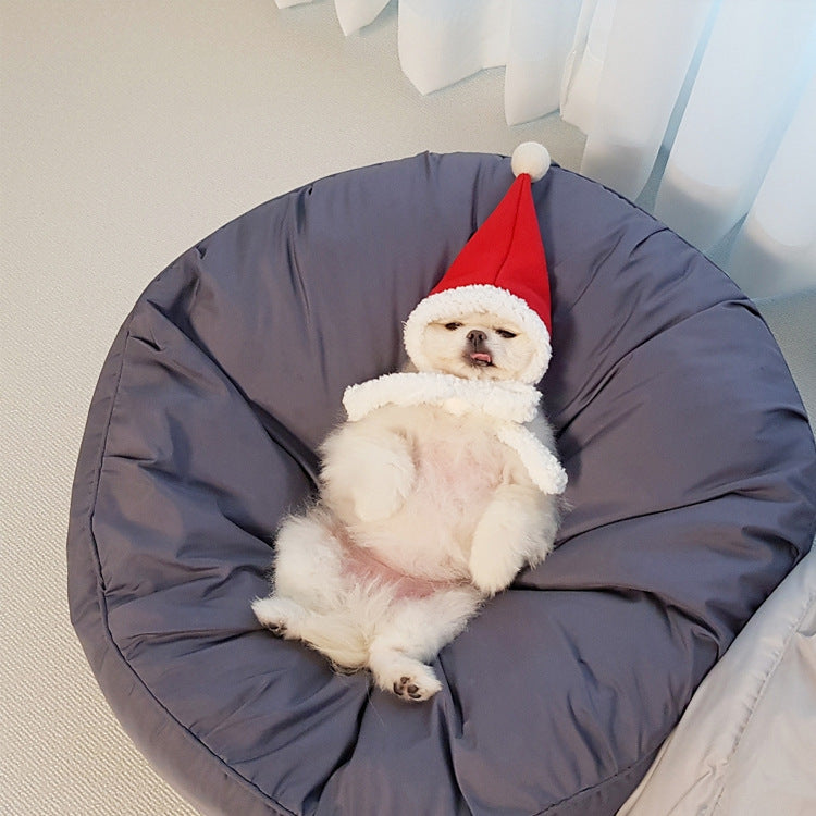 Large Round Pet Bed Moisture Proof Washable Elastic Comfortable Mat