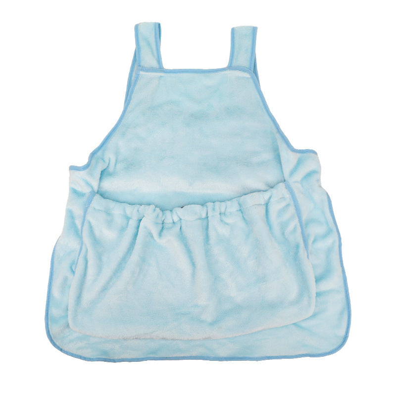 Outdoor Pet Carrier Apron Hanging Chest Bag With Plush Pocket