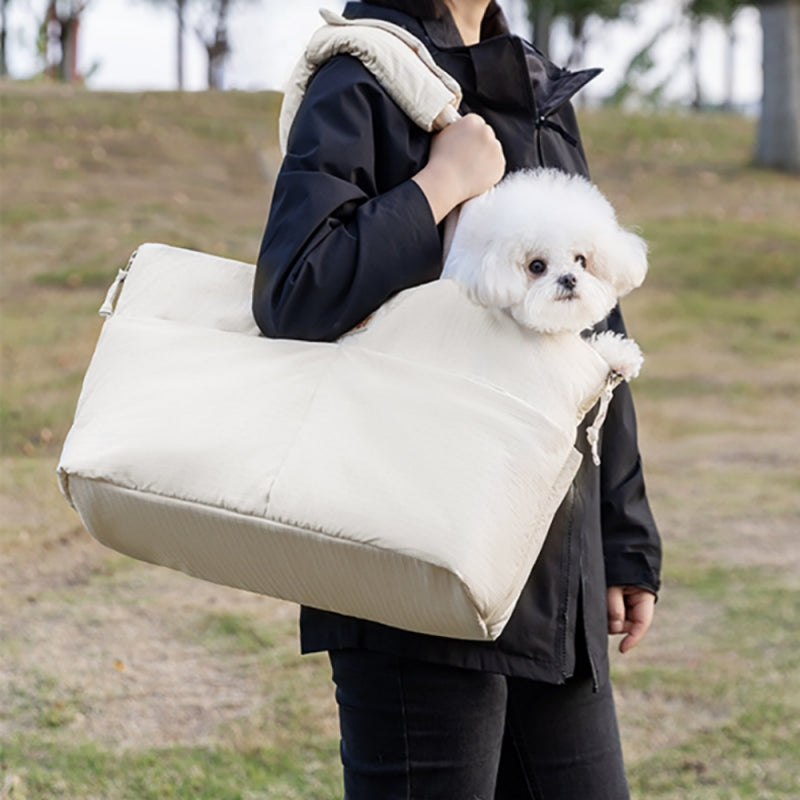 Pet Car Seat Carrier With Adjustable Safety Leash For Travel