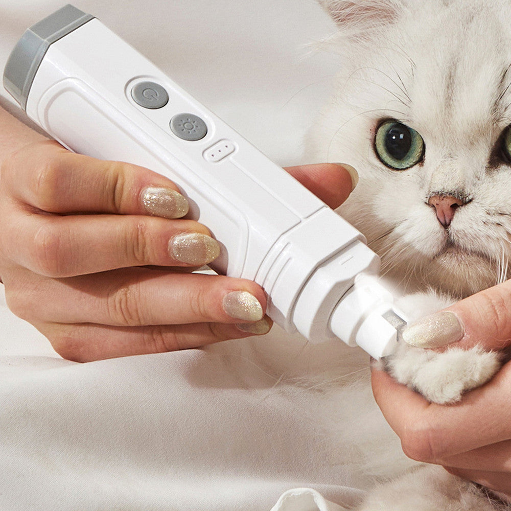P3 Pet Nail Trimmer Double Lamp High Power Automatic Grooming Tool