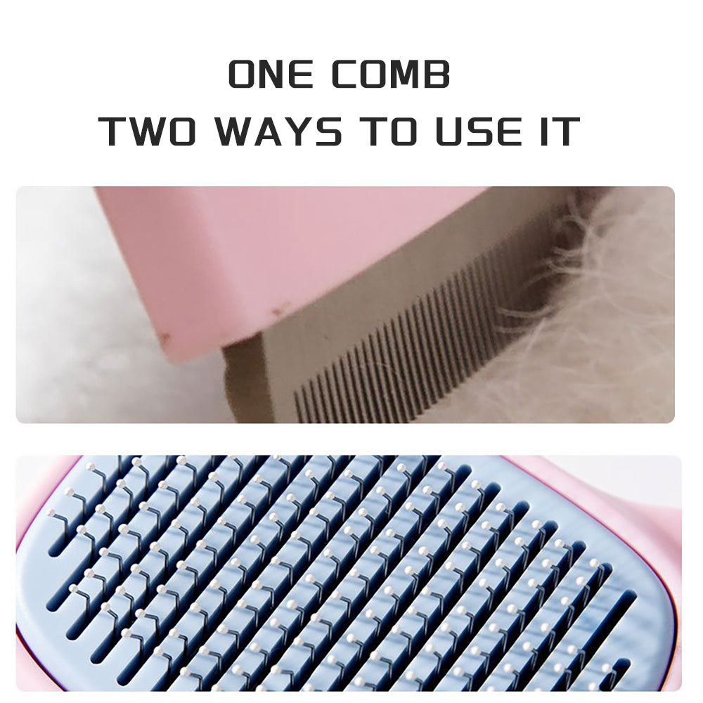 Pet Deshedding Brush Dematting Comb Reduces Shedding Grooming Tool