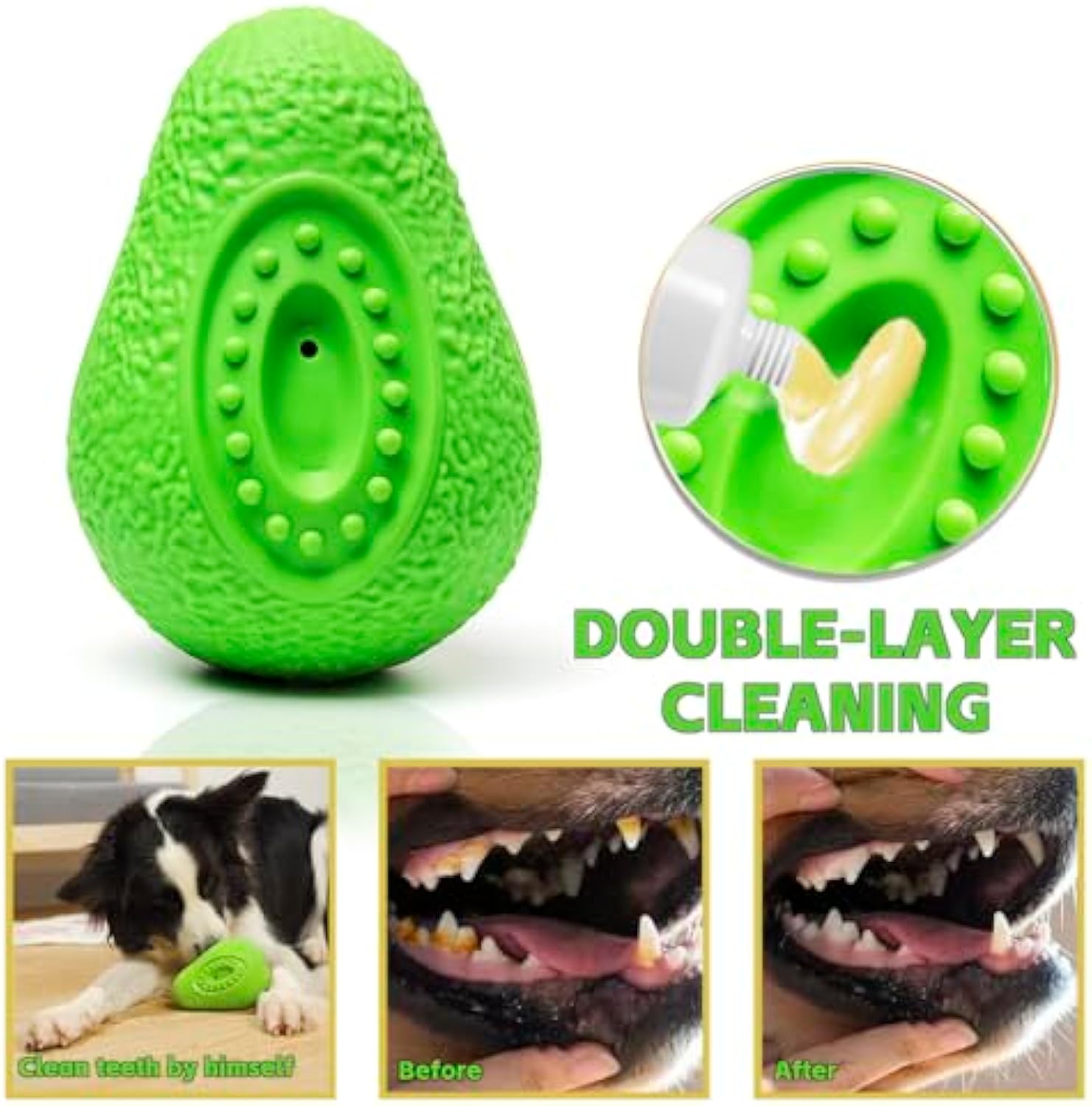 Indestructible Chew Toy Safe Rubber Heavy-Duty Toy For Pets