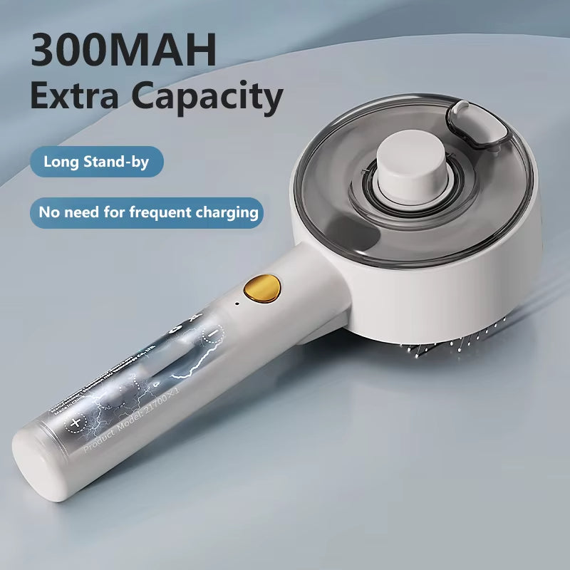 3 In 1 Electric Pet Steam Brush With Spray Massage Grooming Tool