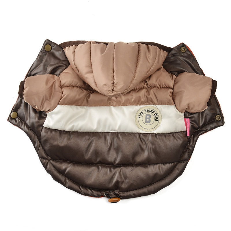 Waterproof Warm Pet Cotton Padded Jacket For Outdoors