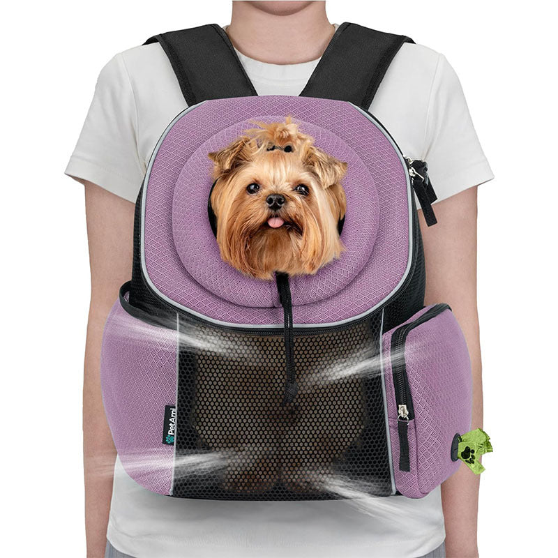 Portable Breathable Pet Carrier Backpack For Travel And Outdoors